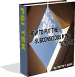 How To Put The Subconscious Mind To Work contents page