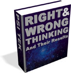 Right And Wrong Thinking And Their Results contents page