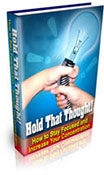 Hold That Thought book graphic