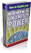 How To Exploit Your Brain's Unlimited Power book graphic
